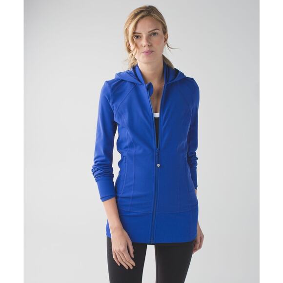 Lululemon‎ Daily Practice Jacket in Sapphire Blue Size 8 - Picture 1 of 8
